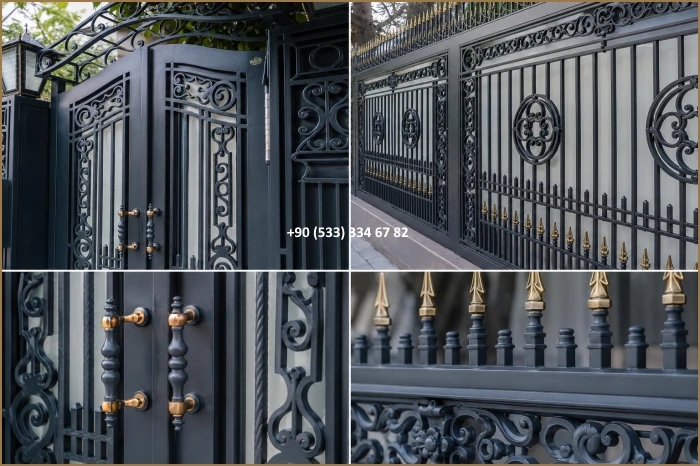 Garaj kapıları-Garaj kapı modelleri-Garaj kapısı-villa garaj kapıları-Ferforje garaj kapıları dem8683
