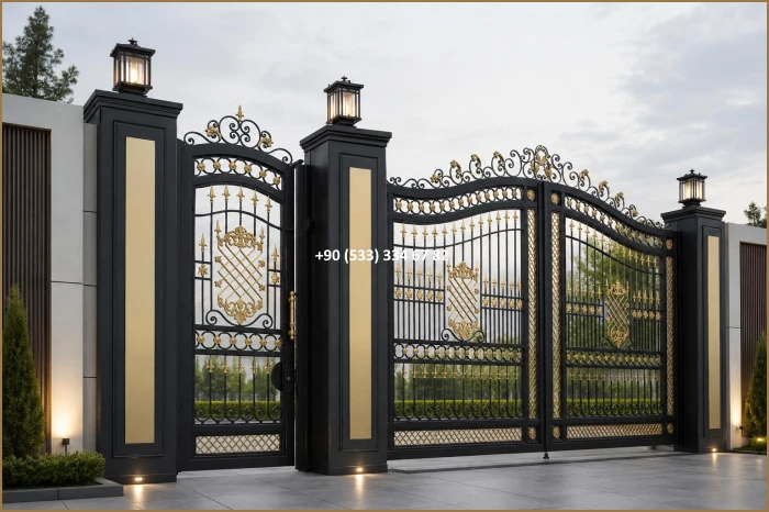 Garaj kapıları-Garaj kapı modelleri-Garaj kapısı-villa garaj kapıları-Ferforje garaj kapıları dem8690