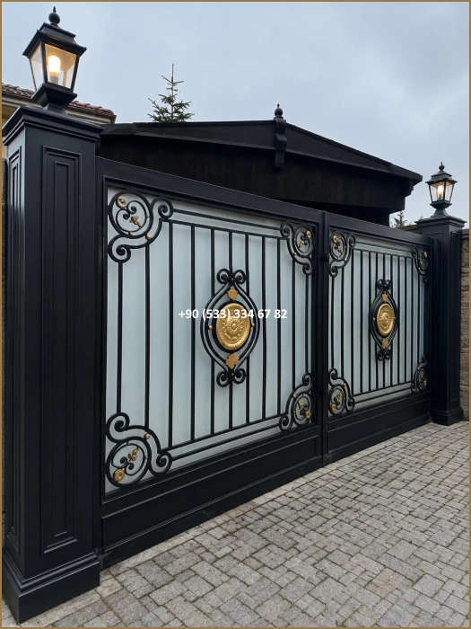 Garaj kapıları-Garaj kapı modelleri-Garaj kapısı-villa garaj kapıları-Ferforje garaj kapıları dem8674