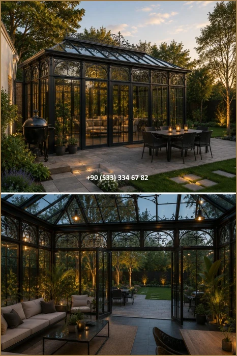 KIŞ BAHÇESİ-GAZEBO-FERFORJE KIŞ BAHÇESİ-KAMELYA-FERFORJE KAMELYA dem8640
