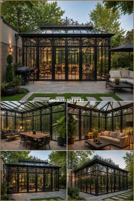 KIŞ BAHÇESİ-GAZEBO-FERFORJE KIŞ BAHÇESİ-KAMELYA-FERFORJE KAMELYA dem8641