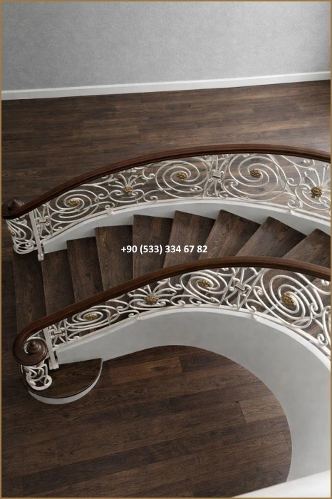 MERDİVEN KORKULUKLARI- MERDİVEN KORKULUK TASARIMI- FERFORJE MERDİVEN KORKULUK MODELLERİ dem8367