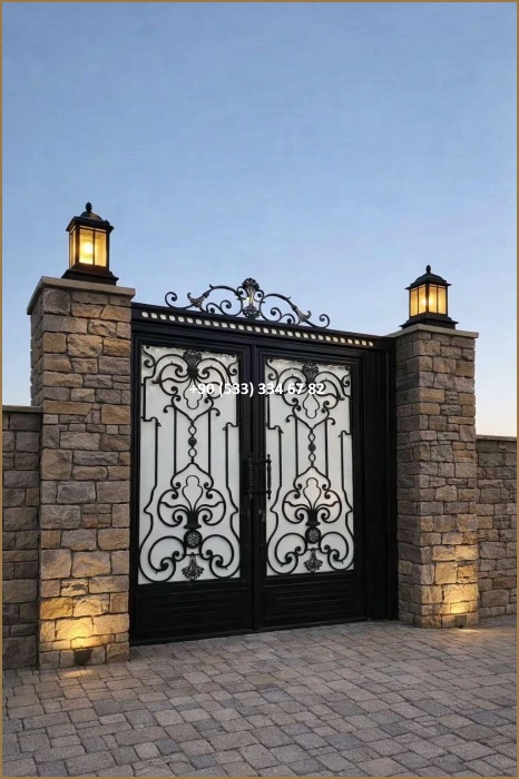 VİLLA KAPILARI-FERFORJE VİLLA KAPILAR-VİLLA GİRİŞ KAPILAR-BAHÇE KAPILARI-FERFORJE KAPILAR dem8421