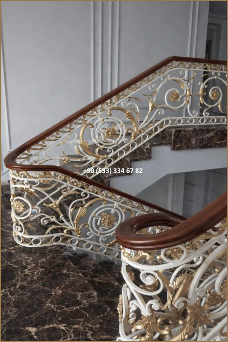 MERDİVEN KORKULUKLARI- MERDİVEN KORKULUK TASARIMI- FERFORJE MERDİVEN KORKULUK MODELLERİ dem8353