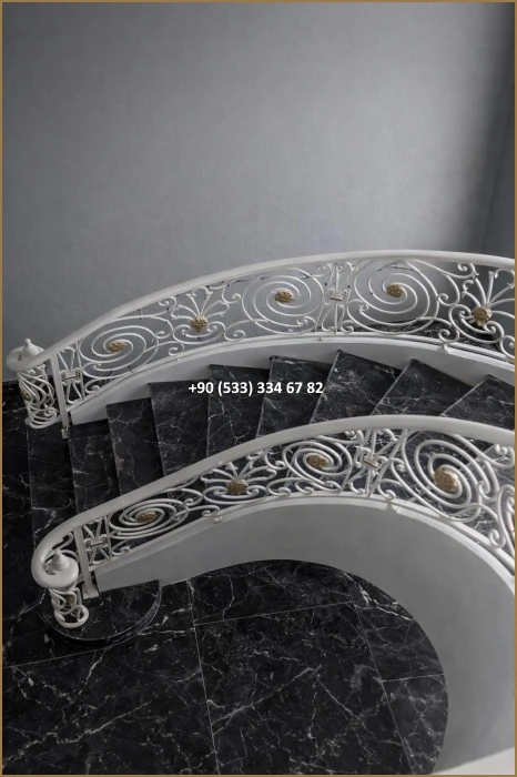 MERDİVEN KORKULUKLARI- MERDİVEN KORKULUK TASARIMI- FERFORJE MERDİVEN KORKULUK MODELLERİ dem8368